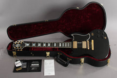 2017 Gibson Custom Shop Sg Custom Ebony Black