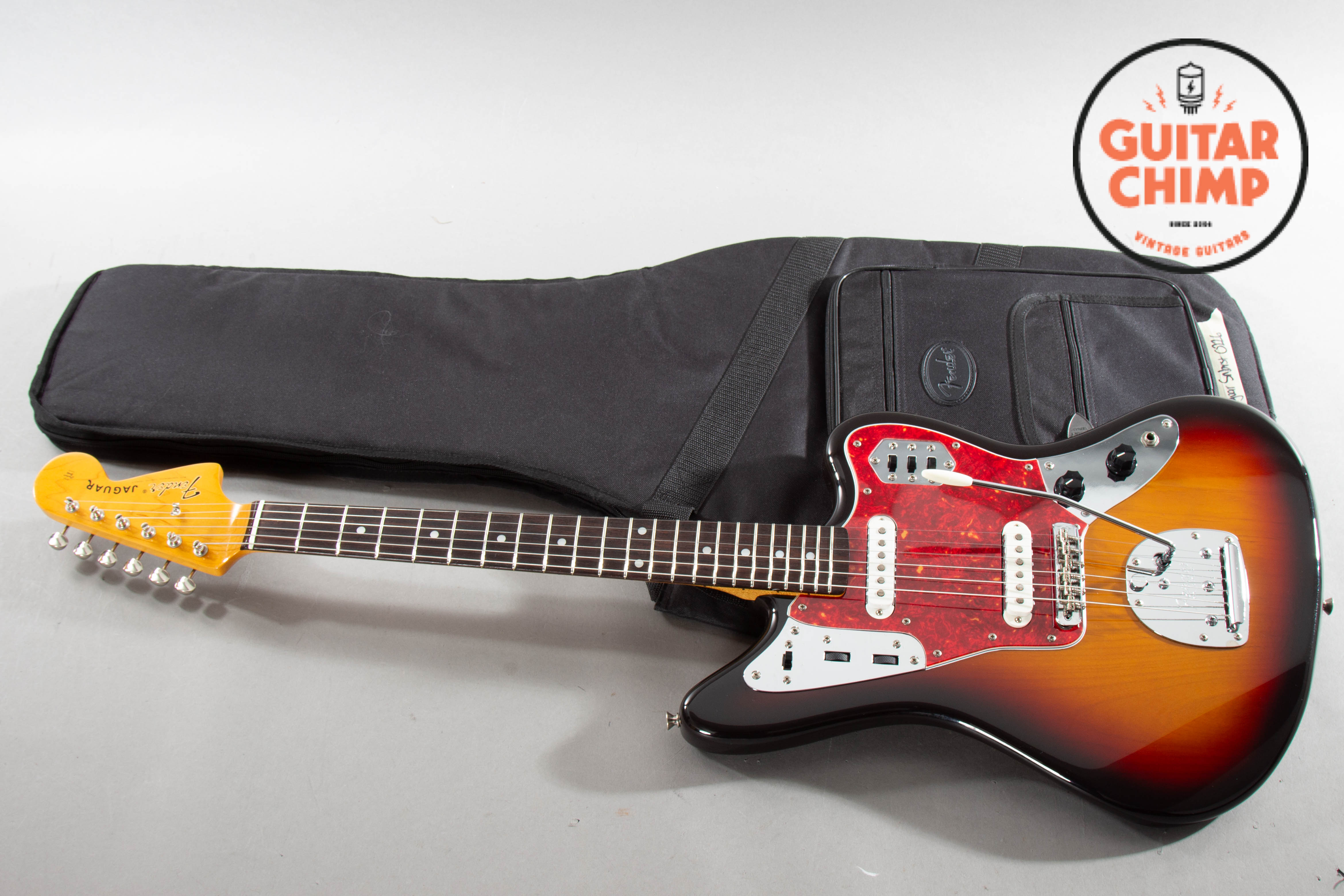 1999 Fender Japan JG66 '62 Reissue Jaguar – 3-Tone Sunburst CIJ w