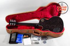 2017 Gibson Les Paul Premium Quilt Translucent Ebony Burst – Limited Run #17 of 150 – AAA Top & Back – Burstbuckers – OHSC