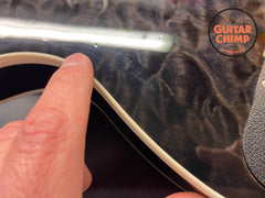 2017 Gibson Les Paul Premium Quilt Translucent Ebony Burst – Limited Run #17 of 150 – AAA Top & Back – Burstbuckers – OHSC