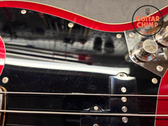 2008 Fender Japan Aerodyne Jazz Bass AJB-58 Candy Apple Red CIJ – Excellent, P/J, Gig Bag