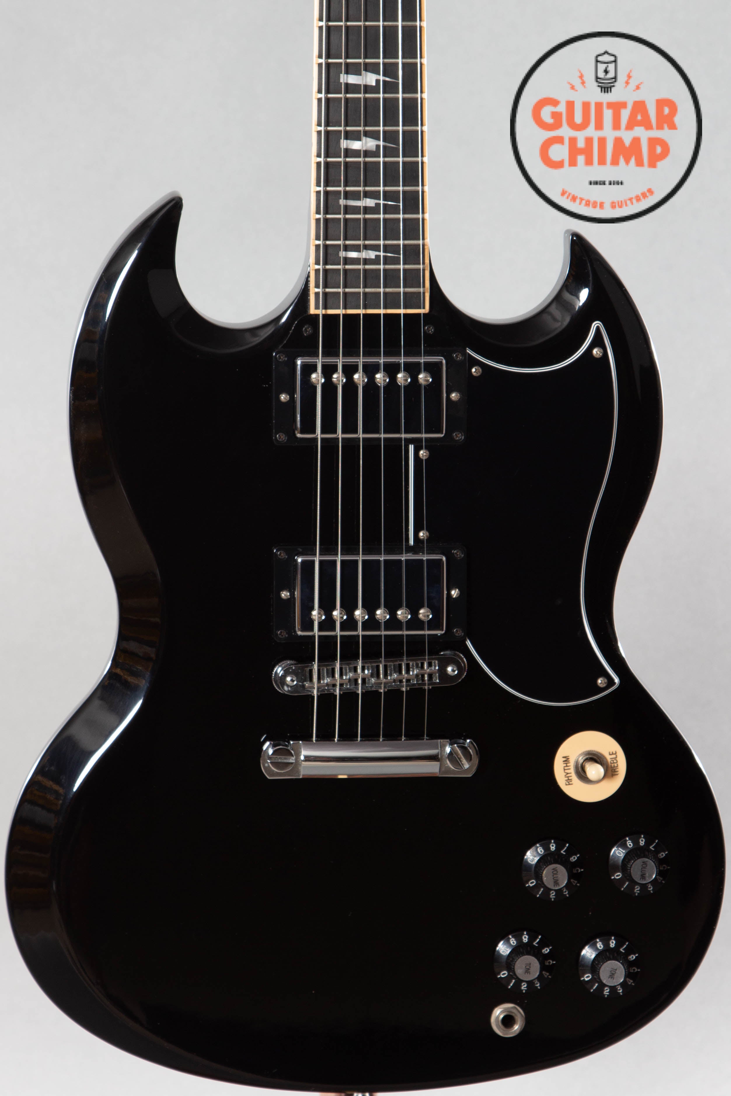 Gibson SG Angus Young AC/DC - Chitarra In Legno Decorativa 25 Cm - Foto 8