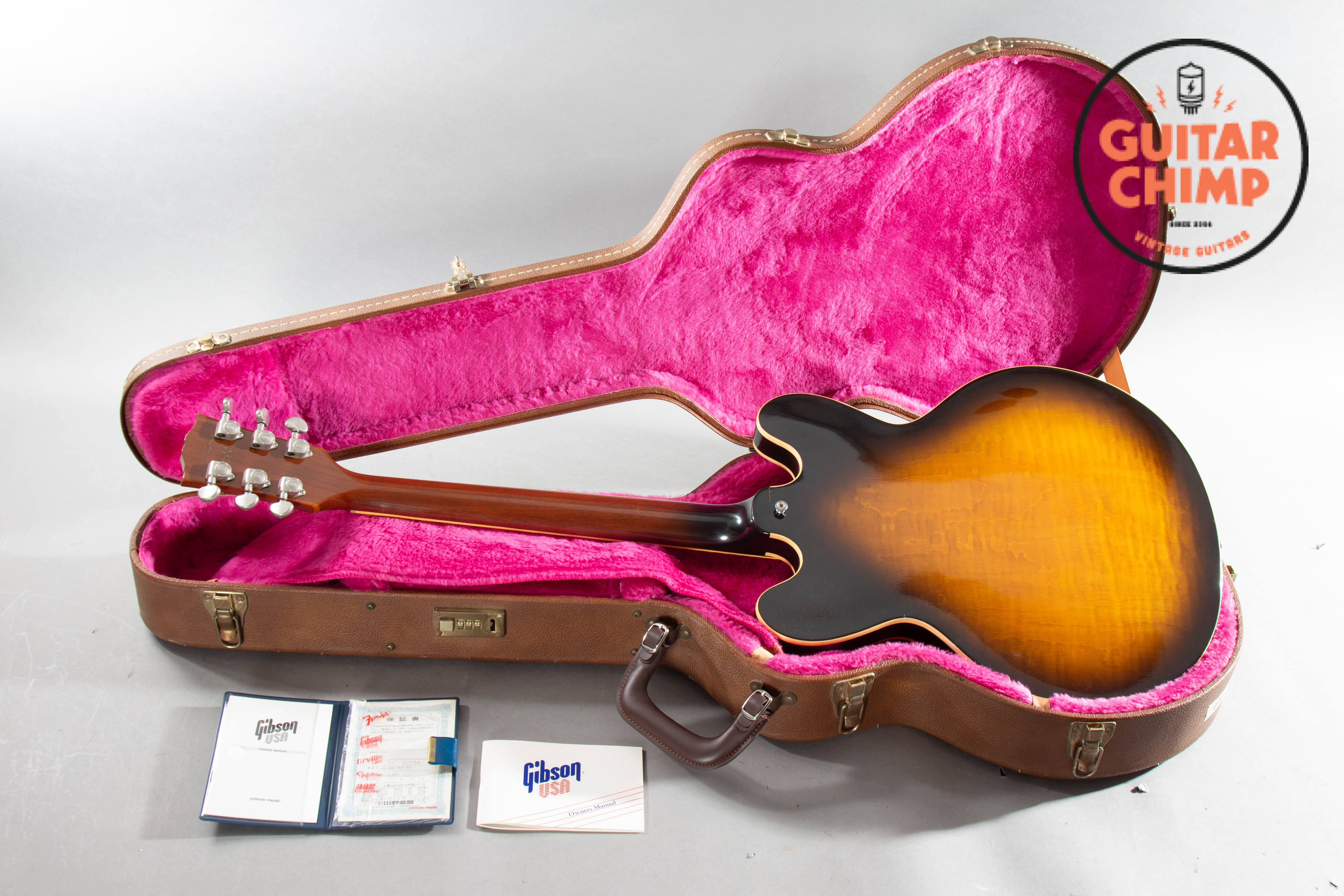 1991 Gibson ES-335 Dot Reissue – Yamano Order, Vintage Sunburst