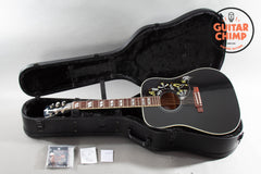 2024 Gibson Hummingbird Ebony Black – LR Baggs, Original Case, Excellent Condition