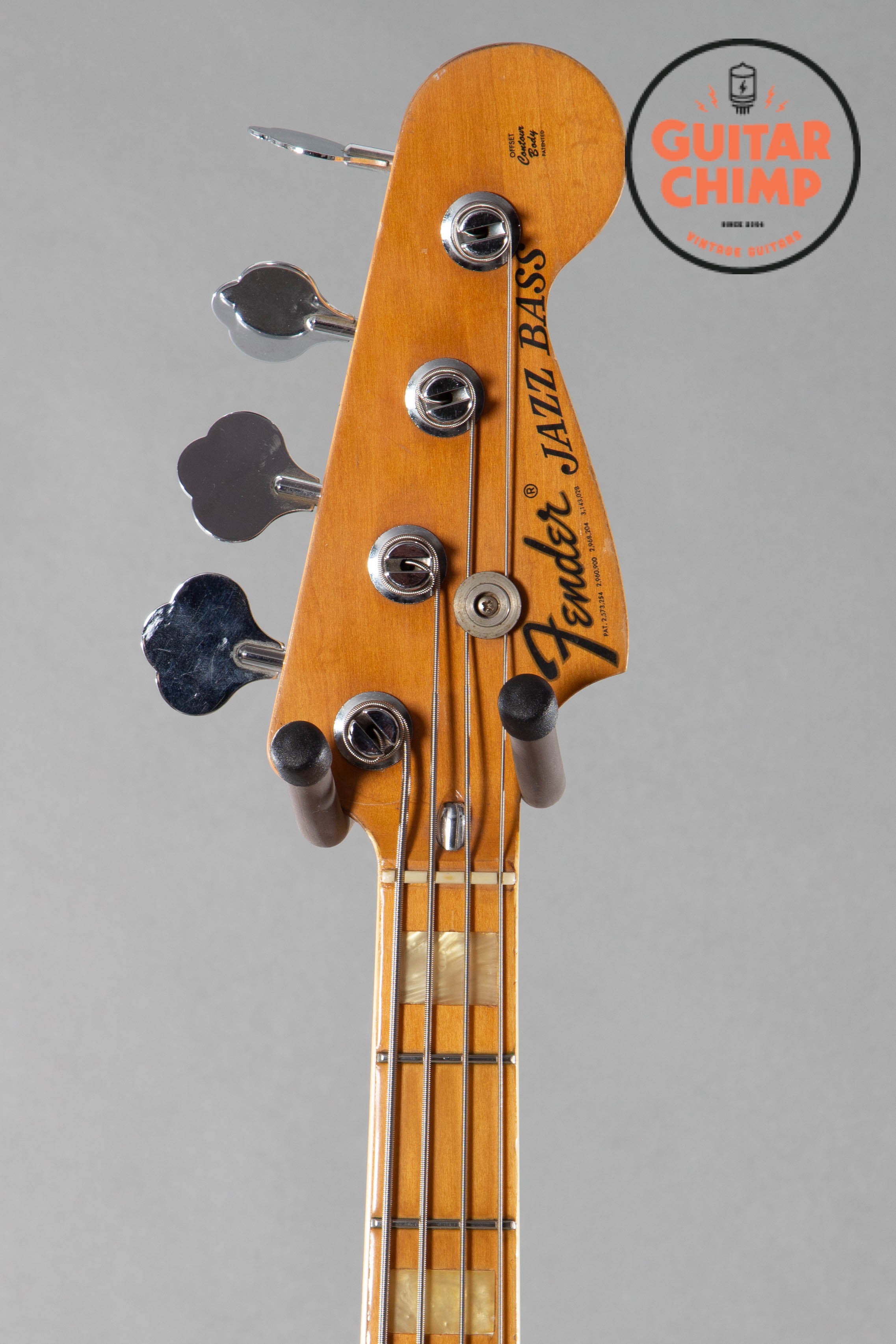 1976 Fender Jazz Bass Olympic White Guitar Chimp