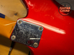 1999 Fender Japan ’62 Reissue Jaguar JG66-85 CIJ Candy Apple Red Matching Headstock