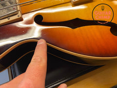 2015 Gibson Memphis ES Les Paul Bass Faded Dark Burst