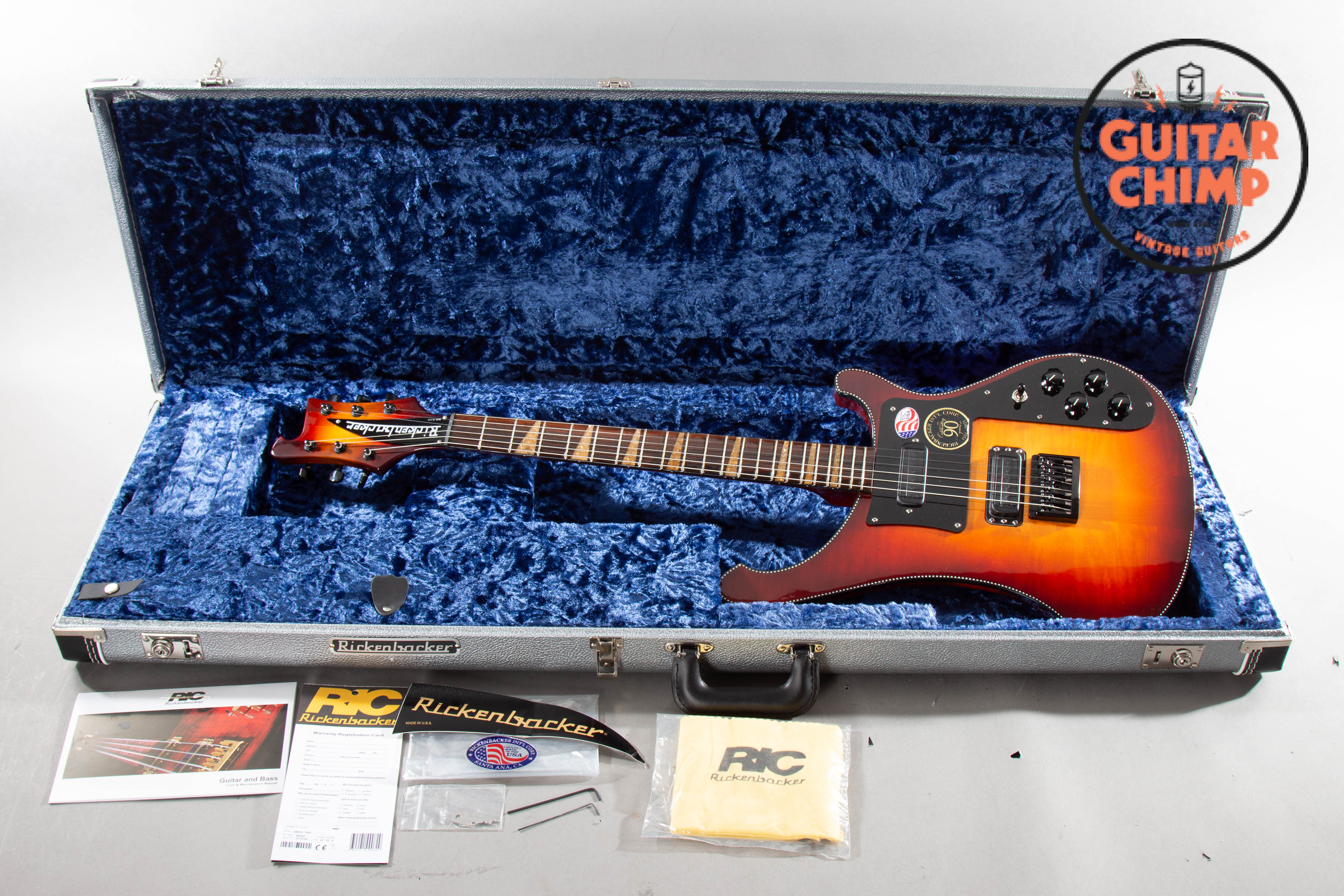 リッキーページ 2021 Rickenbacker 480XC – Limited 90th Anniversary in TobaccoGlo