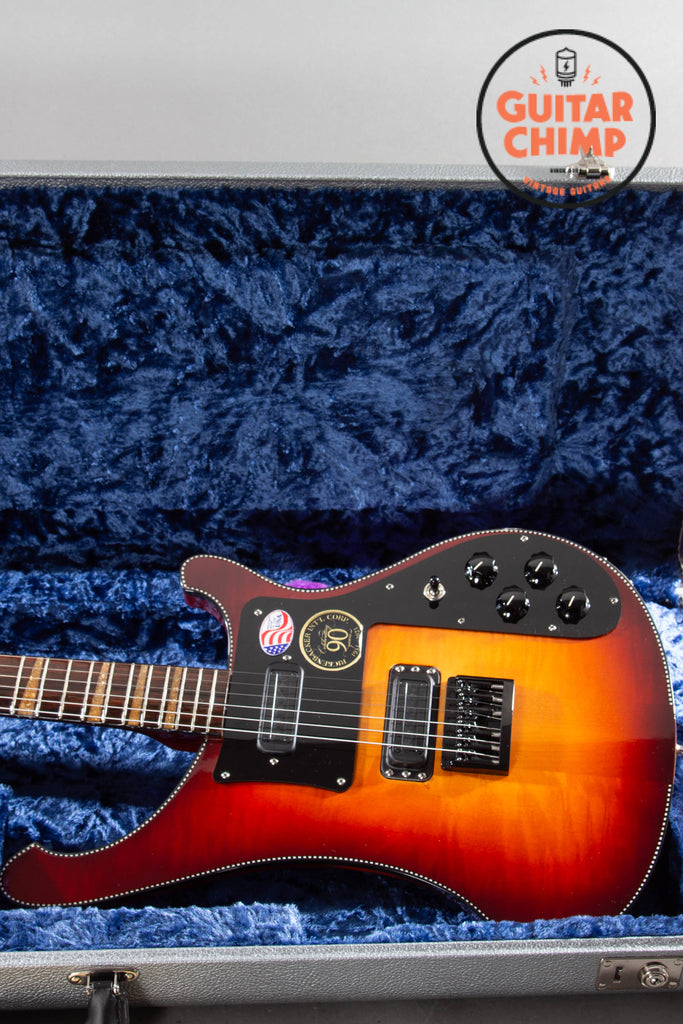 2021 Rickenbacker 480XC – Limited 90th Anniversary in TobaccoGlo, Hot Toasters, Checkerboard Binding