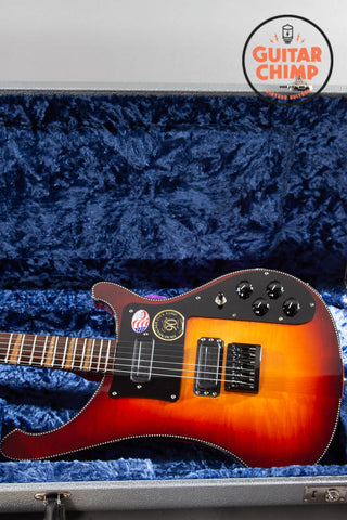 2021 Rickenbacker 480XC – Limited 90th Anniversary in TobaccoGlo, Hot Toasters, Checkerboard Binding