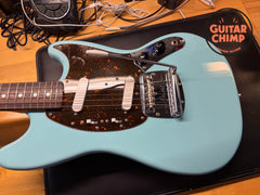 2007 Fender Japan MIJ Mustang ’69 Reissue MG69 Sonic Blue Tweed HSC 7lb 2oz