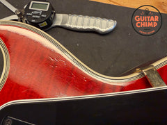 2010 Gibson Custom Shop Les Paul Custom Figured Top Trans Red OHSC COA Ebony