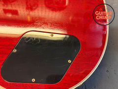 2010 Gibson Custom Shop Les Paul Custom Figured Top Trans Red OHSC COA Ebony