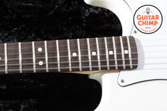 2024 Fender Tom DeLonge Stratocaster – Satin Yeti White | 1 of 500 | OHSC Upgrade
