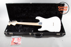 2024 Fender Tom DeLonge Stratocaster – Satin Yeti White | 1 of 500 | OHSC Upgrade