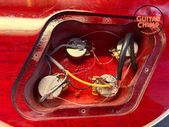 2010 Gibson Custom Shop Les Paul Custom Figured Top Trans Red OHSC COA Ebony