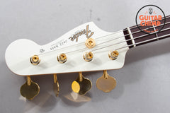 2025 Fender Japan Traditional '60s Jazz Bass – White Pearl w/ Matching Headstock, Gold Hardware (MIJ)