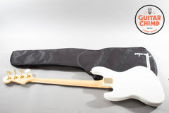 2025 Fender Japan Traditional '60s Jazz Bass – White Pearl w/ Matching Headstock, Gold Hardware (MIJ)