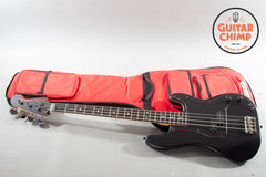 2020 Fender Japan Limited Noir Precision P Bass – Satin Black, Matching Headstock, MIJ