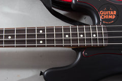 2020 Fender Japan Limited Noir Precision P Bass – Satin Black, Matching Headstock, MIJ