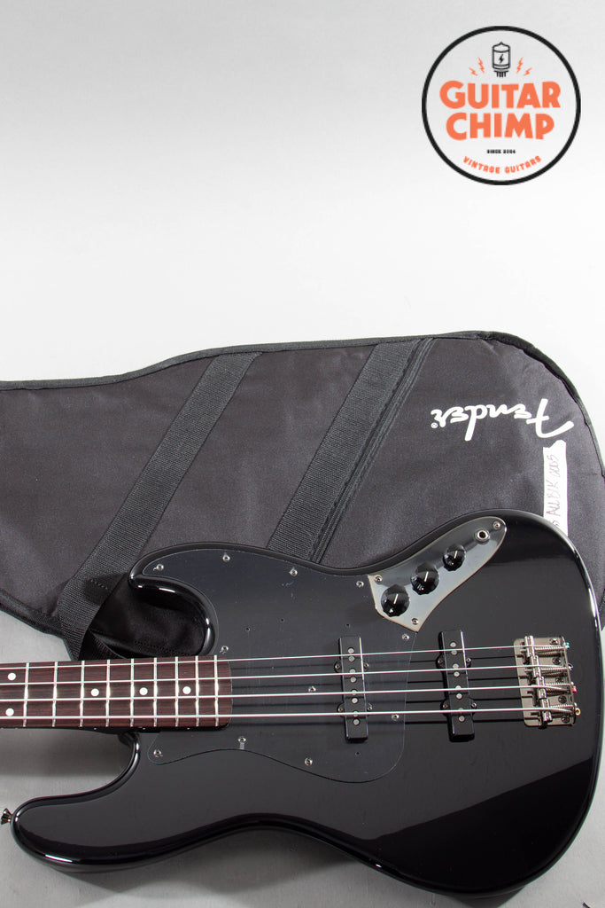 2024 Fender Japan FSR Traditional 60s Jazz Bass – All Black w/ Matching Headstock, Mint MIJ