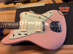 2008 Fender American Vintage AVRI ’62 Thin Skin Jazzmaster Shell Pink Matching Headstock OHSC COA