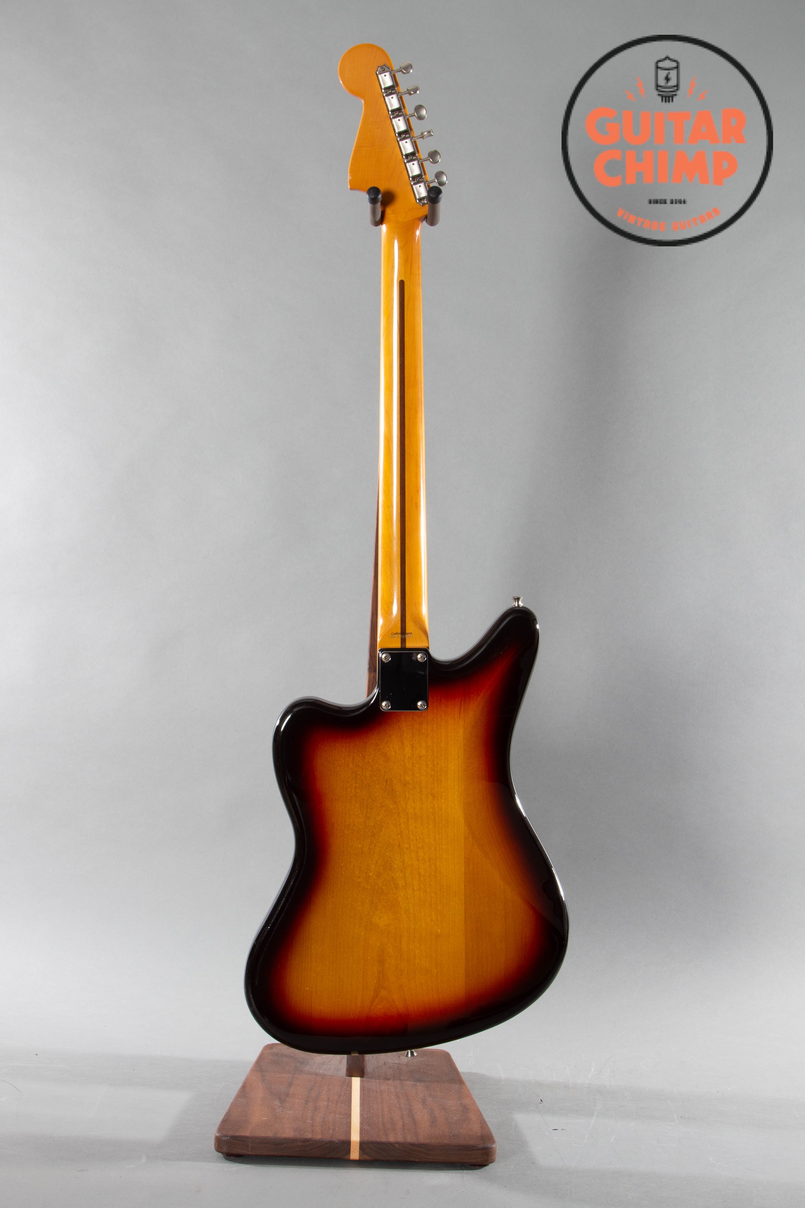 2007 Fender Japan Jaguar Baritone Custom Sunburst Guitar Chimp