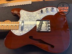 1986 Fender MIJ Japan TN70-85 MAHO Mahogany Thinline Telecaster Tweed HSC