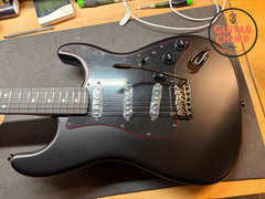 2025 Fender MIJ Japan Limited Hybrid II Noir Stratocaster Black Tweed HSC