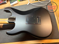2025 Fender MIJ Japan Limited Hybrid II Noir Stratocaster Black Tweed HSC