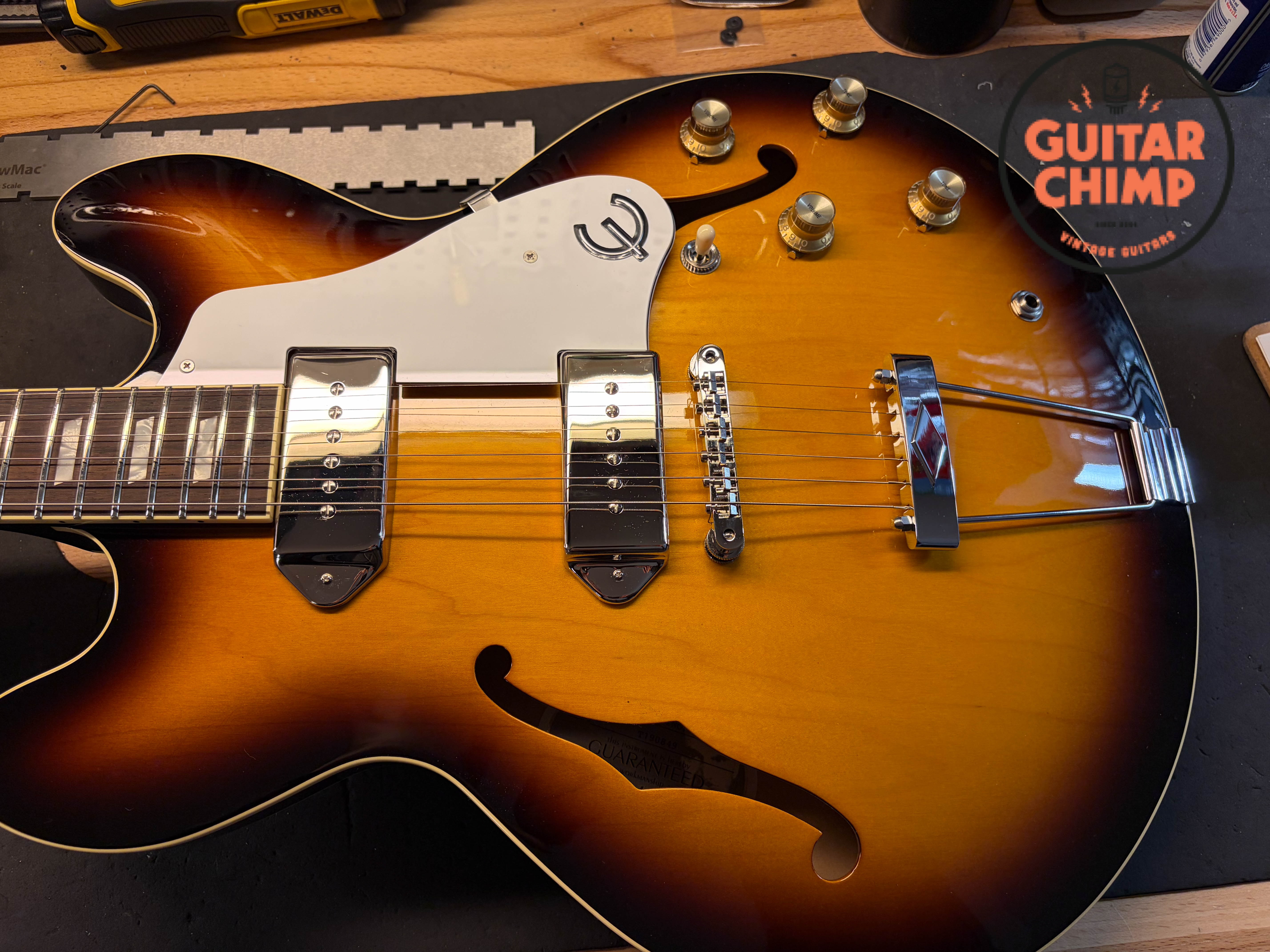 2019 Epiphone Elitist 1965 Casino Vintage Sunburst OHSC Japan