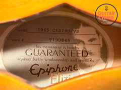 2019 Epiphone Elitist 1965 Casino Vintage Sunburst OHSC Japan