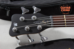 2024 Warwick German Pro Series Streamer CV 5 – Nirvana Black Satin | Teambuilt Germany | Mint + RockBag