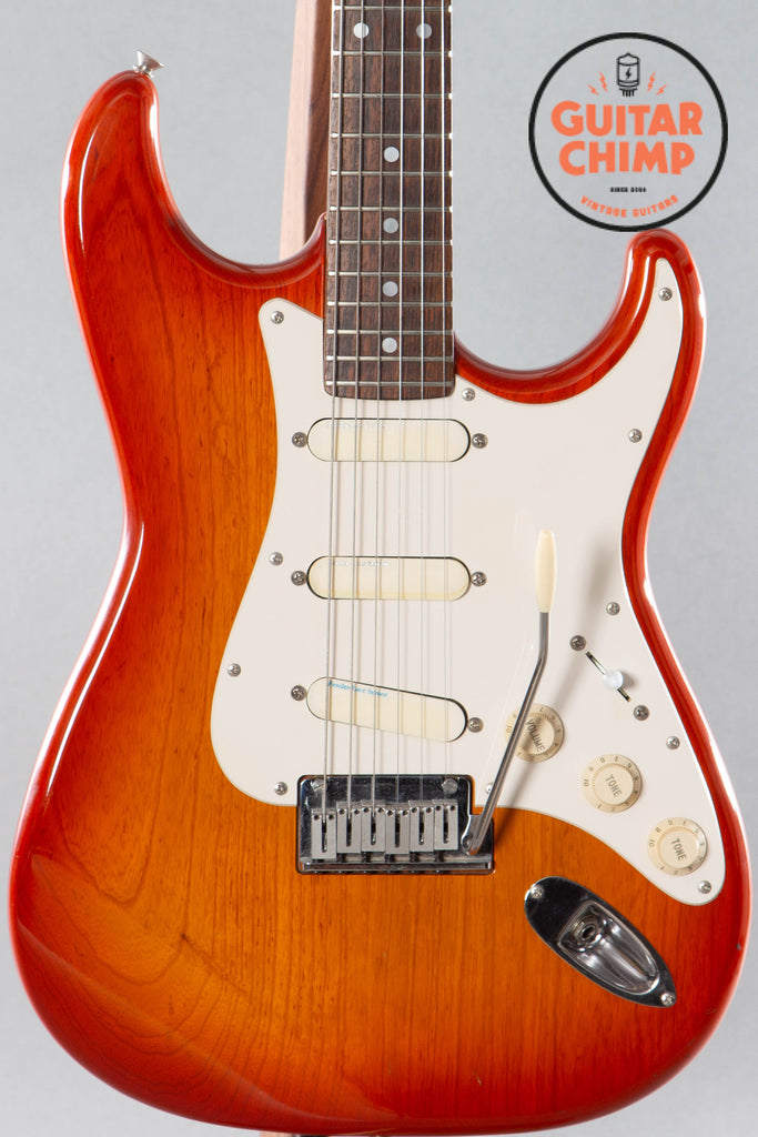 1986 Fender Japan Stratocaster Pro-Feel STR-850LS Lace Sensor Sienna Sunburst