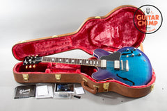 2023 Gibson ES-335 Figured Blueberry Burst – AAA Top, OHSC, Excellent