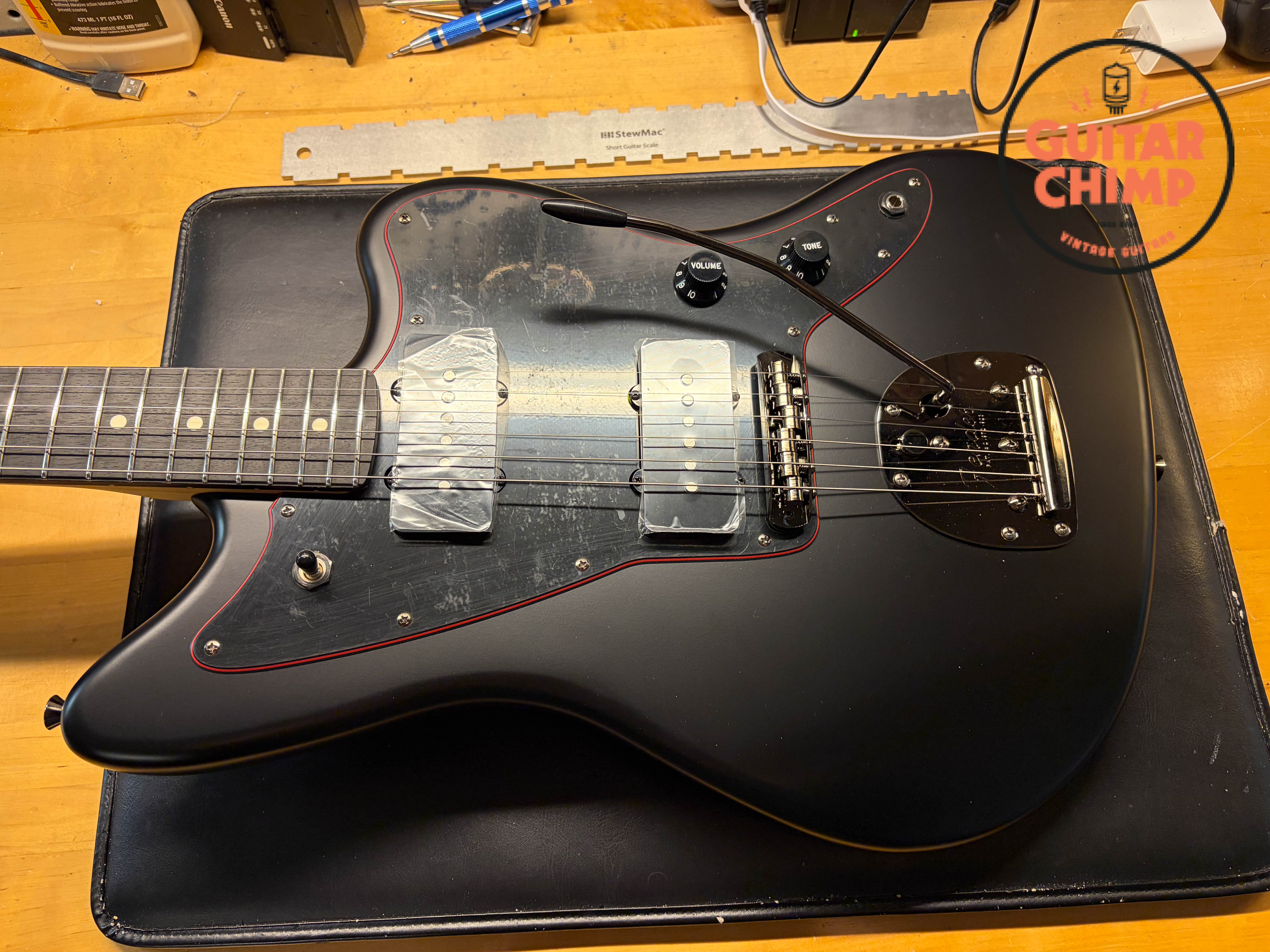 2025 Fender Japan MIJ Limited Hybrid II Jazzmaster Noir Black