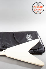 2024 Edwards E-FV-LTD Flying V – Vintage White Block Inlays | MIJ | Excellent