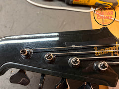 1997 Gibson Thunderbird IV Ebony Black OHSC Ebony Board