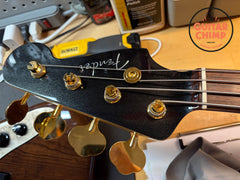 2025 Fender MIJ Japan Traditional 60s Precision P Bass Black Pearl Matching Headstock Gig Bag