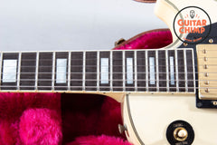 2000 Gibson Les Paul Custom Alpine White – Aged Patina, Ebony Board, Original Case