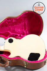 2000 Gibson Les Paul Custom Alpine White – Aged Patina, Ebony Board, Original Case
