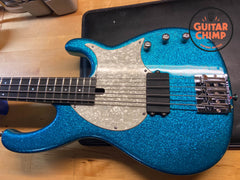 2008 Modulus FB4 Funk Unlimited Flea Bass Blue Sparkle