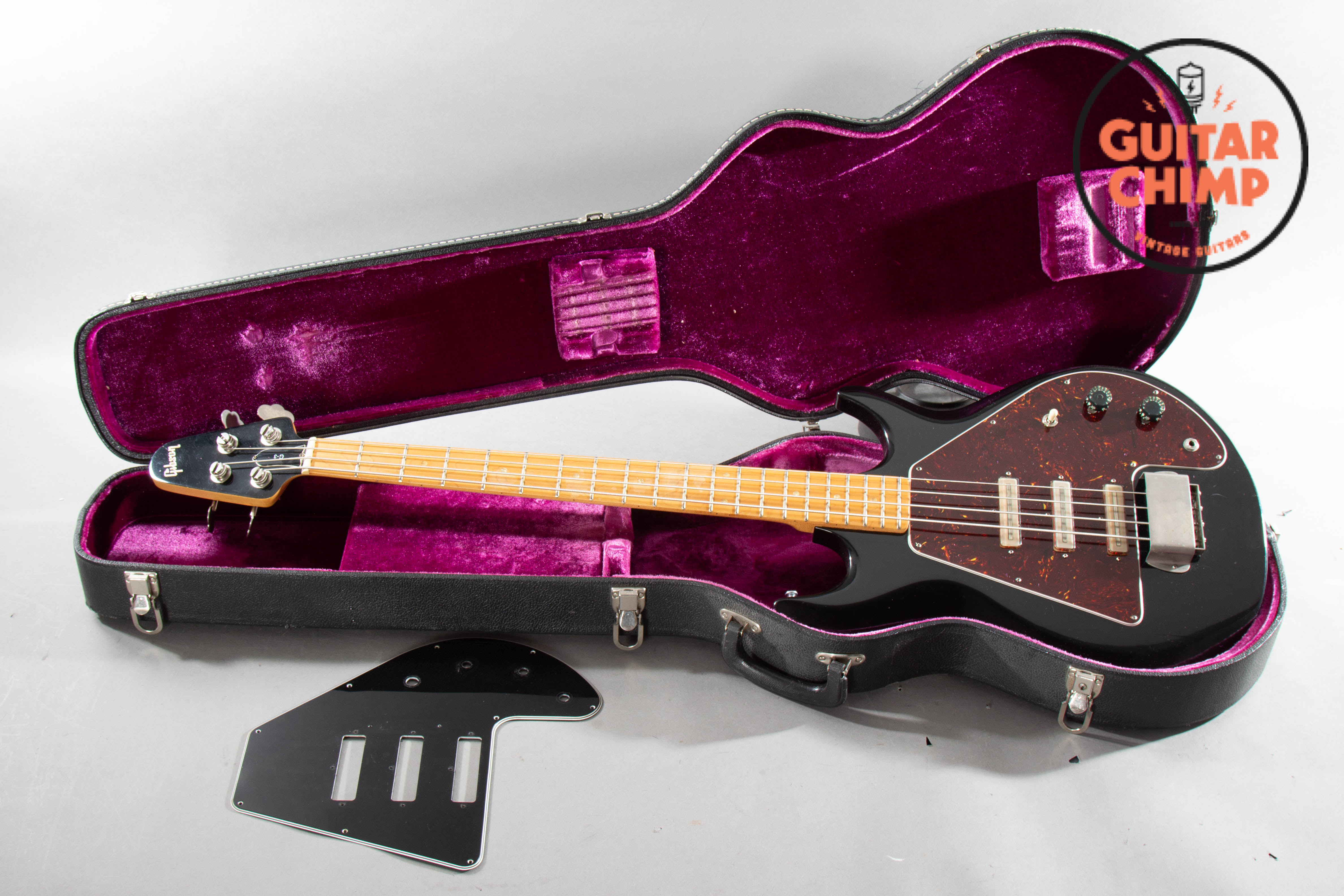 1976 Gibson Grabber G3 Bass Ebony Black – Original Case – Vintage