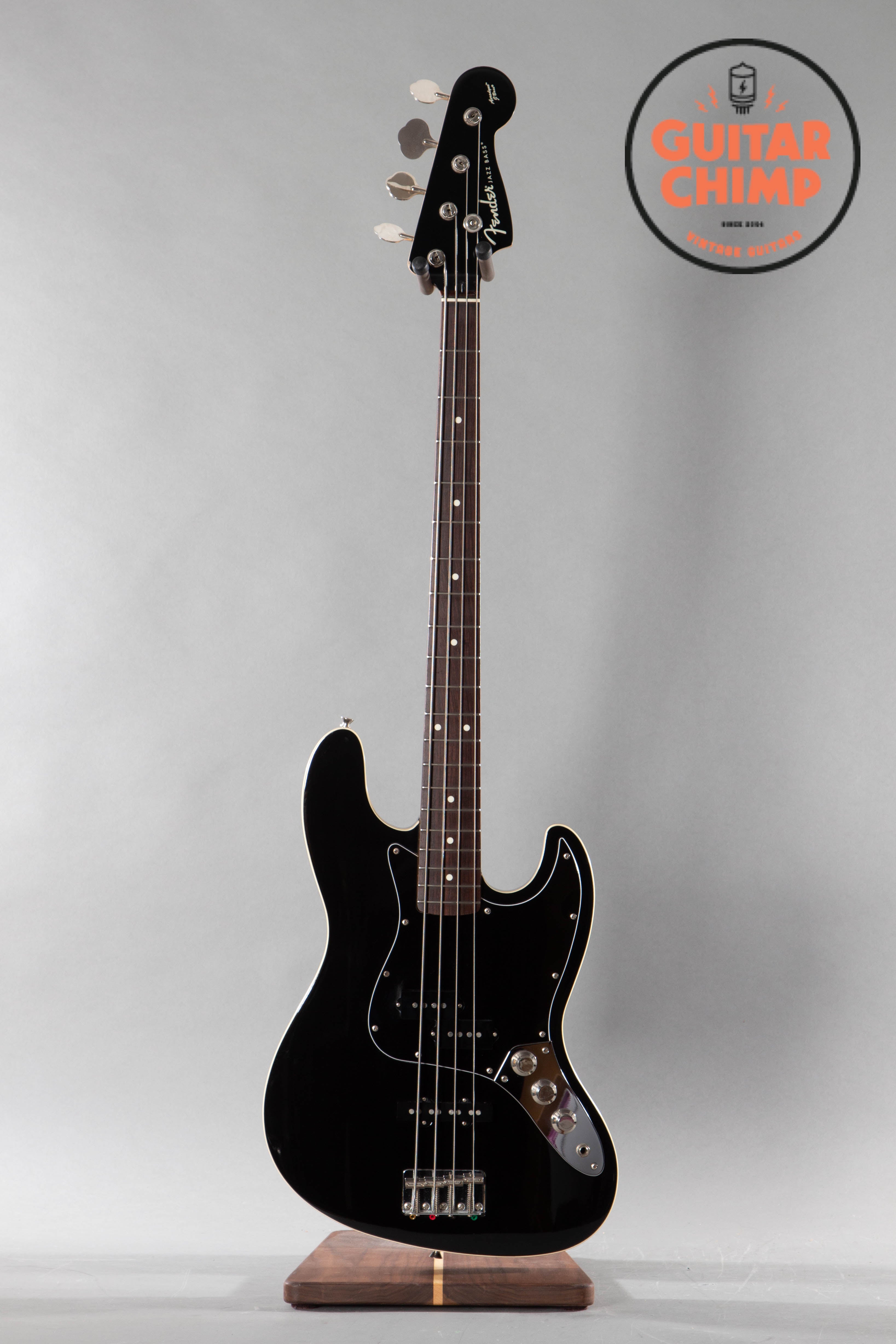 2006 Fender Japan Aerodyne Jazz Bass AJB-66 Black | Guitar Chimp