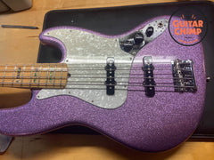 2017 Fender Limited Edition Adam Clayton Signature Jazz Bass Purple Sparkle