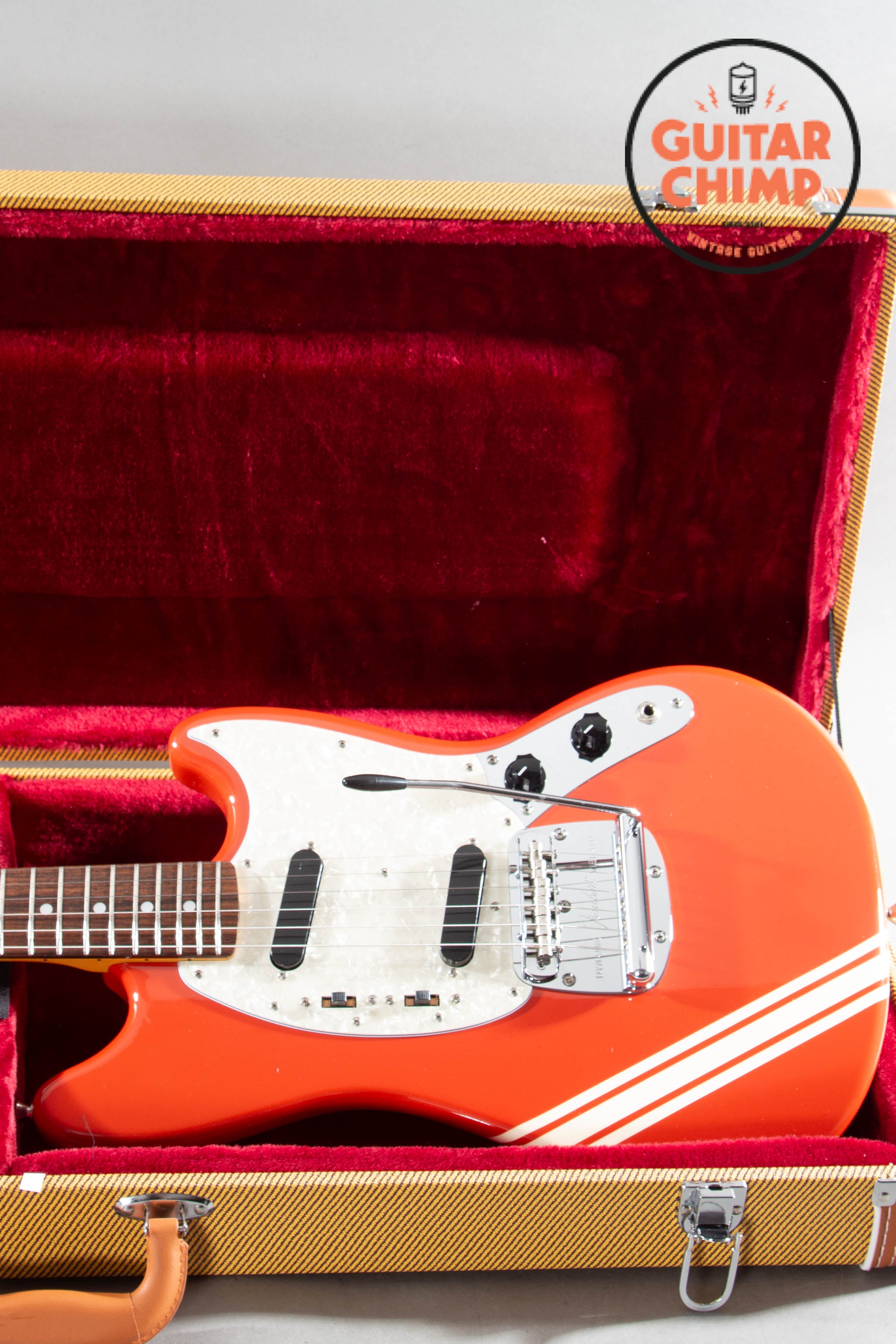 2010 Fender Japan MG73-CO '73 Reissue Mustang – Competition Fiesta