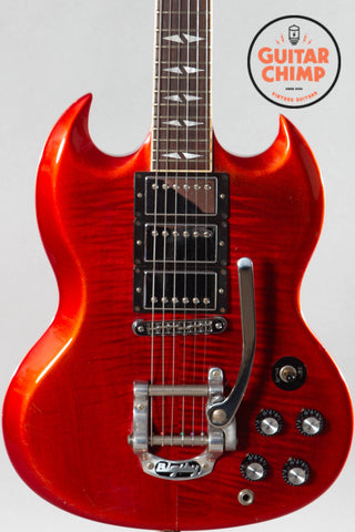 2013 Gibson Sg Deluxe Red Fade 3-Pickup Bigsby