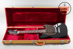 2010 Fender Japan MG69 Mustang Stop Tail – Matte Black w/ Matching Headstock | Rare | MIJ | Tweed Case