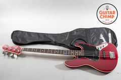 2008 Fender Japan Aerodyne Jazz Bass AJB-58 Candy Apple Red CIJ – Excellent, P/J, Gig Bag