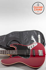 2008 Fender Japan Aerodyne Jazz Bass AJB-58 Candy Apple Red CIJ – Excellent, P/J, Gig Bag